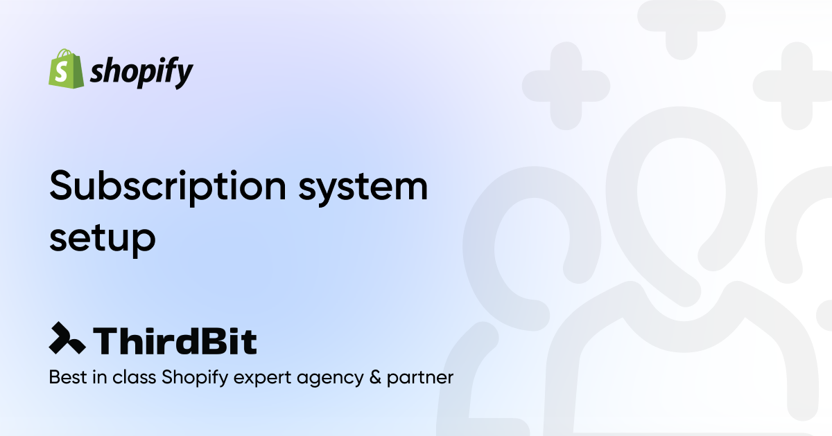 Subscription system setup - ThirdBit
